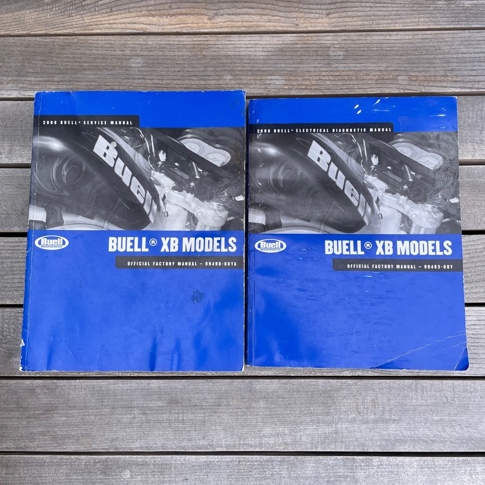 2008 Buell XB Models Service & Electrical Diagnostic Manual Set 99490-08YA 99493